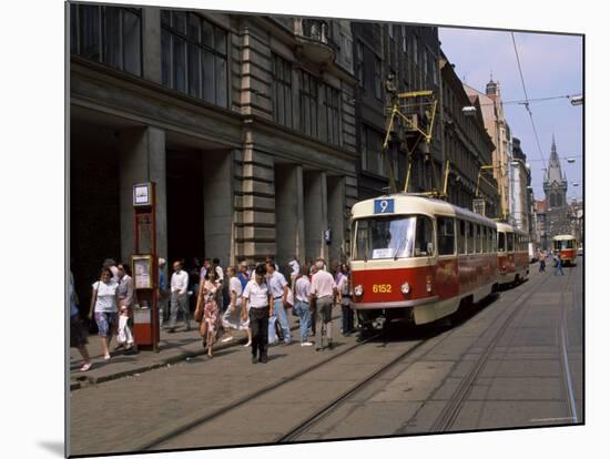 Trams, Prague, Czech Republic-Gavin Hellier-Mounted Photographic Print