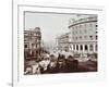 Tramway Electrification at the Junction of Goswell Road and Old Street, London, 1906-null-Framed Photographic Print