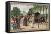 Tramways, Jardin D'Acclimation, Paris-null-Framed Stretched Canvas