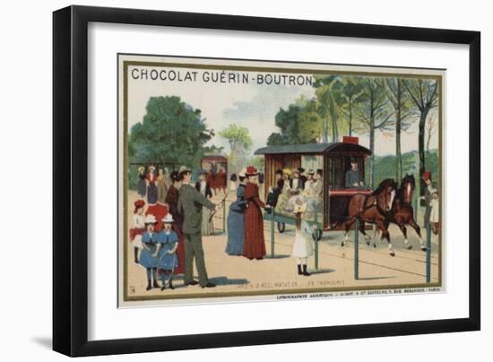 Tramways, Jardin D'Acclimation, Paris-null-Framed Giclee Print
