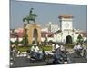 Tran Nguyen Han Statue, Ben Thank Public City Market, Ho Chi Minh City (Saigon), Vietnam-Christian Kober-Mounted Photographic Print