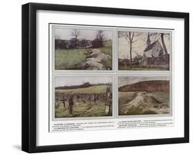 Tranchee Allemande, La Chapelle De Saint-Prix, Le Cimetiere De Saint-Prix, Tranchee Francaise-Jules Gervais-Courtellemont-Framed Premium Photographic Print