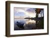 Tranguil Sunset in a Fishing Village-George Oze-Framed Photographic Print