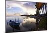 Tranguil Sunset in a Fishing Village-George Oze-Mounted Photographic Print