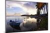 Tranguil Sunset in a Fishing Village-George Oze-Mounted Premium Photographic Print