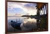 Tranguil Sunset in a Fishing Village-George Oze-Framed Photographic Print