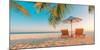 Tranquil Beach Scene. Exotic Tropical Beach Landscape for Background or Wallpaper. Design of Summer-icemanphotos-Mounted Photographic Print