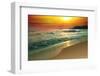 Tranquil Beach Sunset-Lilun-Framed Photographic Print
