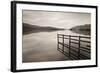 Tranquil Derwent Water at Dusk, Lake District, Cumbria, England. Autumn (October)-Adam Burton-Framed Photographic Print