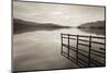 Tranquil Derwent Water at Dusk, Lake District, Cumbria, England. Autumn (October)-Adam Burton-Mounted Photographic Print