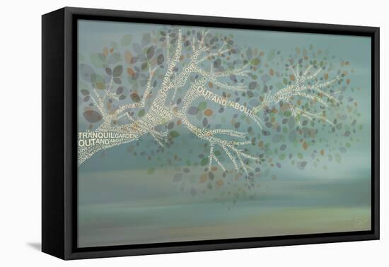 Tranquil Garden-Dominique Vari-Framed Stretched Canvas