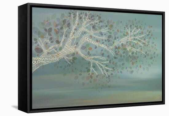 Tranquil Garden-Dominique Vari-Framed Stretched Canvas