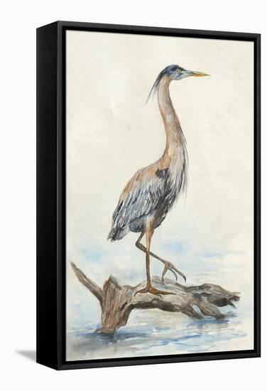 Tranquil Heron-Jacob Q-Framed Stretched Canvas