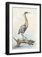 Tranquil Heron-Jacob Q-Framed Art Print