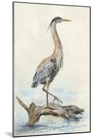 Tranquil Heron-Jacob Q-Mounted Art Print
