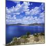Tranquil Lake Against Cloudy Sky, Sardinia, Italy-null-Mounted Photographic Print