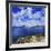 Tranquil Lake Against Cloudy Sky, Sardinia, Italy-null-Framed Photographic Print