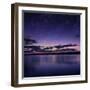 Tranquil Lake Against Starry Sky, Russia-null-Framed Photographic Print