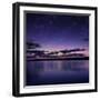 Tranquil Lake Against Starry Sky, Russia-null-Framed Photographic Print
