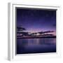 Tranquil Lake Against Starry Sky, Russia-null-Framed Photographic Print