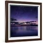 Tranquil Lake Against Starry Sky, Russia-null-Framed Photographic Print