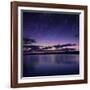 Tranquil Lake Against Starry Sky, Russia-null-Framed Photographic Print