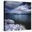 Tranquil Lake and Rocky Shore Against Cloudy Sky, Sardinia, Italy-null-Stretched Canvas