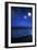 Tranquil Ocean at Night Against Starry Sky, Moon and Falling Meteorite-null-Framed Premium Photographic Print