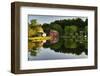 Tranquil River Reflections, Clinton, New Jersey-George Oze-Framed Photographic Print