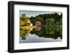 Tranquil River Reflections, Clinton, New Jersey-George Oze-Framed Photographic Print