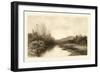 Tranquil Riverscape II-Julian Rix-Framed Art Print