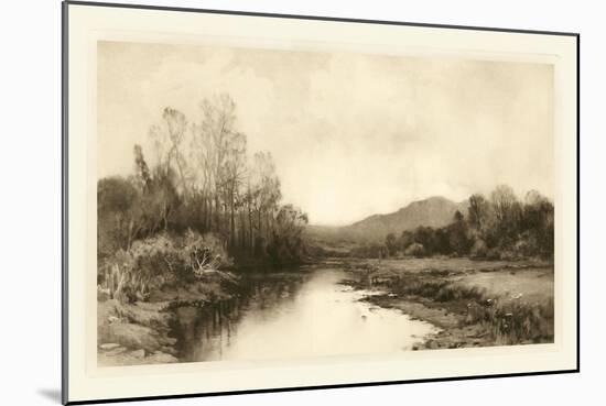 Tranquil Riverscape II-Julian Rix-Mounted Art Print