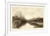 Tranquil Riverscape II-Julian Rix-Framed Premium Giclee Print