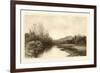 Tranquil Riverscape II-Julian Rix-Framed Premium Giclee Print