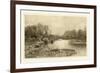 Tranquil Riverscape IV-Julian Rix-Framed Premium Giclee Print