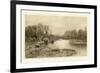 Tranquil Riverscape IV-Julian Rix-Framed Premium Giclee Print