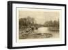 Tranquil Riverscape IV-Julian Rix-Framed Art Print