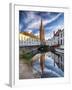 Tranquil Scene in Bruges ,Flanders, Belgium-George Oze-Framed Photographic Print