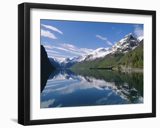 Tranquil Scene Near Olden, Oldevatnet Lake, Western Fjords, Norway, Scandinavia, Europe-Gavin Hellier-Framed Photographic Print