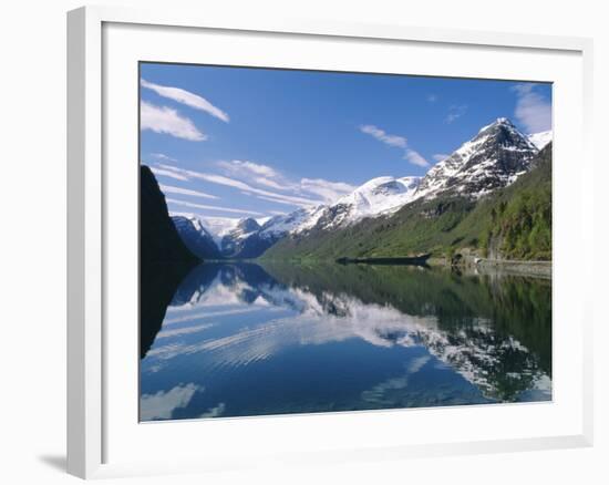 Tranquil Scene Near Olden, Oldevatnet Lake, Western Fjords, Norway, Scandinavia, Europe-Gavin Hellier-Framed Photographic Print