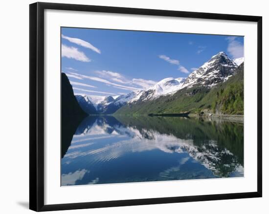 Tranquil Scene Near Olden, Oldevatnet Lake, Western Fjords, Norway, Scandinavia, Europe-Gavin Hellier-Framed Photographic Print