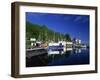 Tranquil Scene of Boats Reflected in Still Water on the Crinan Canal, Crinan, Strathclyde, Scotland-Kathy Collins-Framed Photographic Print