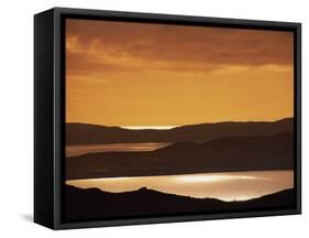 Tranquil Scene of Sunset over Gruinard Bay, Wester Ross, Highlands, Scotland, United Kingdom-Neale Clarke-Framed Stretched Canvas