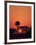 Tranquil Scene of Trees Silhouetted Against the Sun at Sunset, Okavango Delta, Botswana, Africa-Paul Allen-Framed Photographic Print