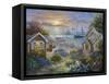 Tranquil Seafront-Nicky Boehme-Framed Stretched Canvas