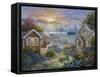 Tranquil Seafront-Nicky Boehme-Framed Stretched Canvas