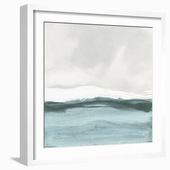 Tranquil Silver Sea II-Chris Paschke-Framed Art Print