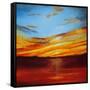 Tranquil Sunset-Herb Dickinson-Framed Stretched Canvas