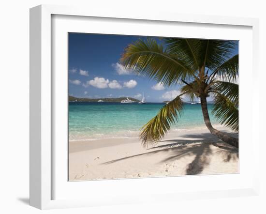 Tranquil White Sand Beach, St John, United States Virgin Islands, USA, US Virgin Islands, Caribbean-Trish Drury-Framed Premium Photographic Print