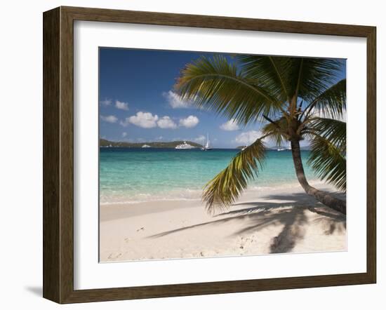 Tranquil White Sand Beach, St John, United States Virgin Islands, USA, US Virgin Islands, Caribbean-Trish Drury-Framed Photographic Print